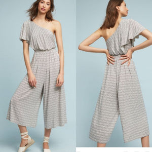 Anthropologie One Shoulder Jumpsuit